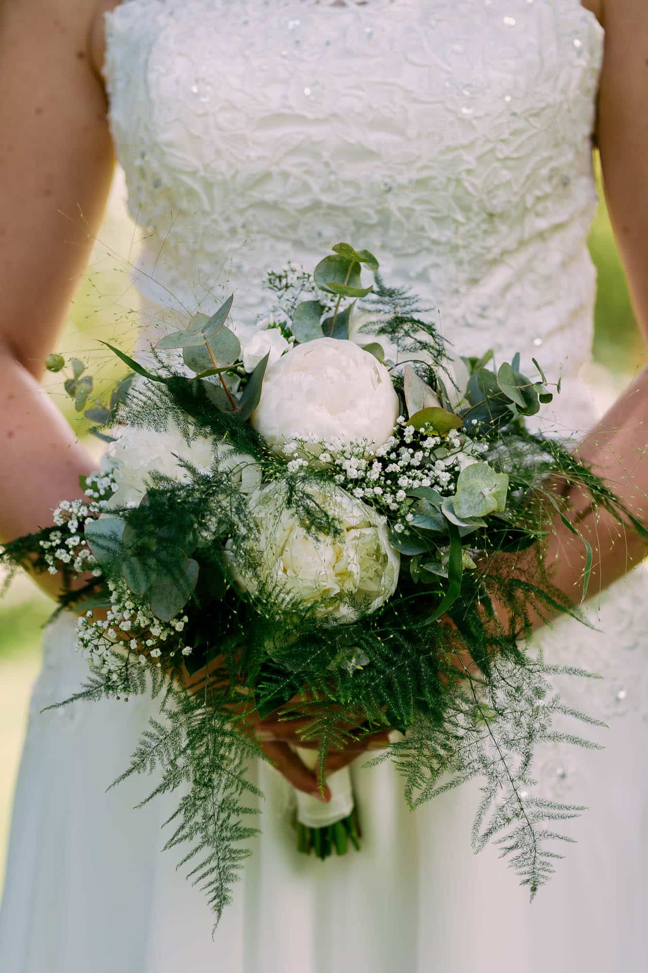 Bridal bouquet soft colours