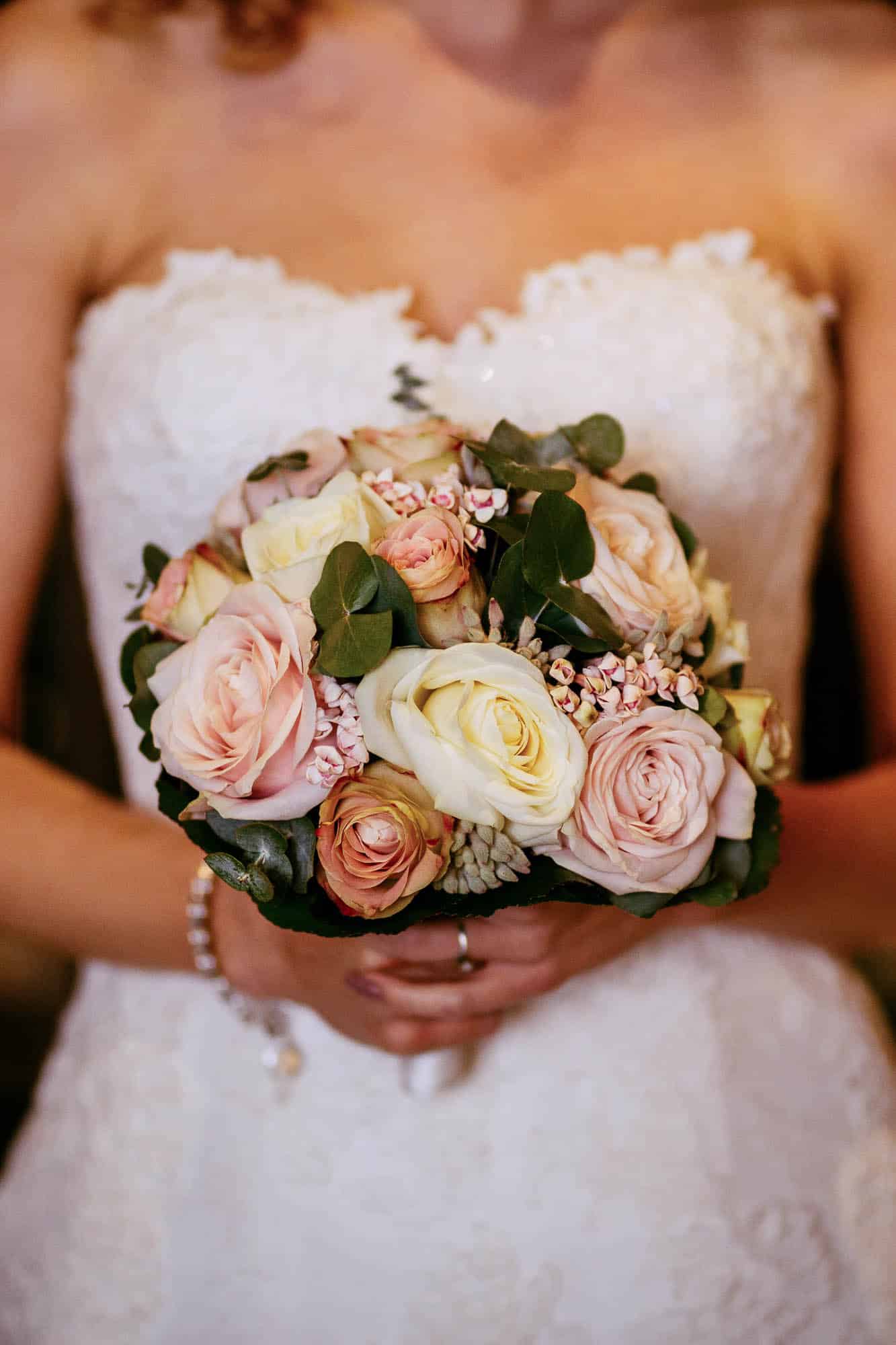 Bridal bouquet soft colours