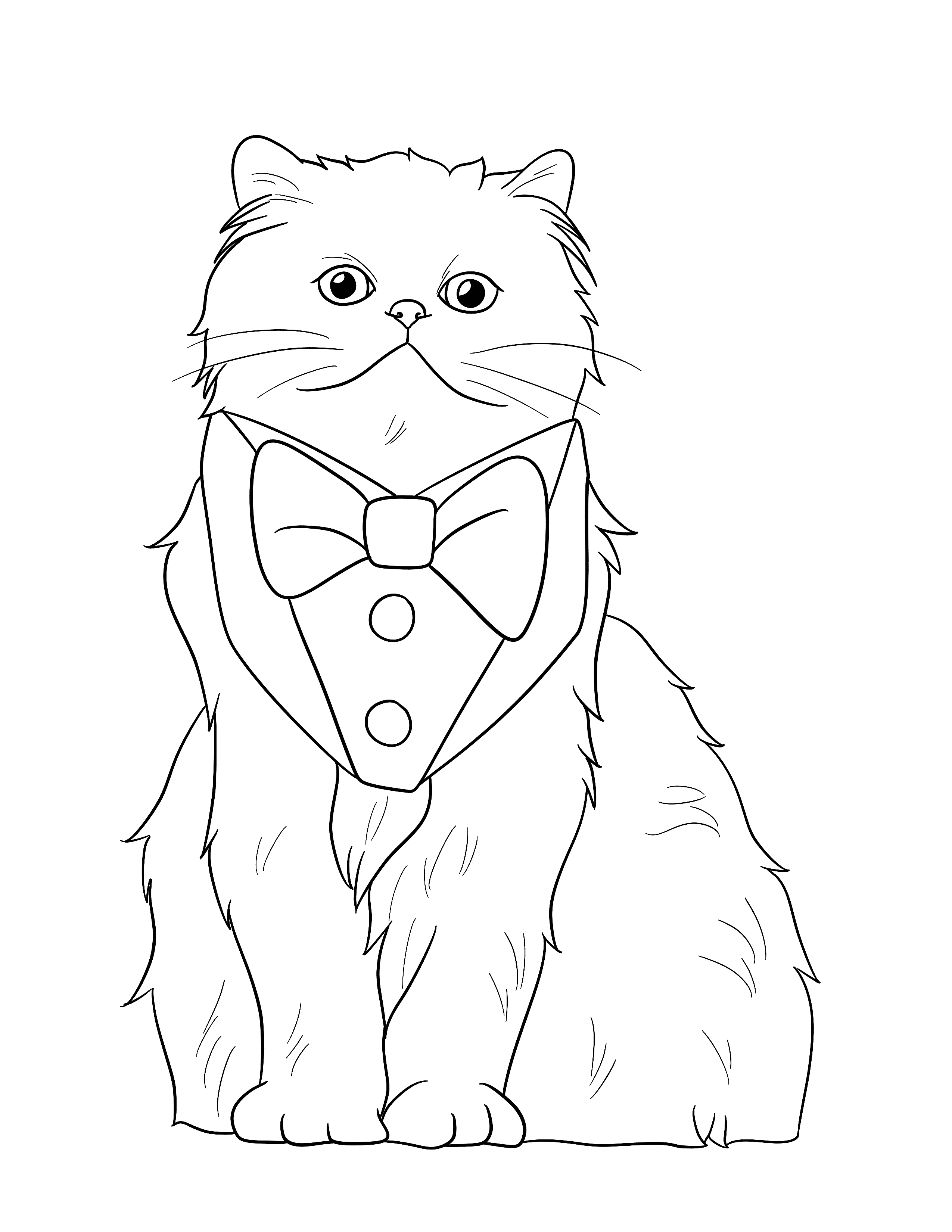 Pet colouring page