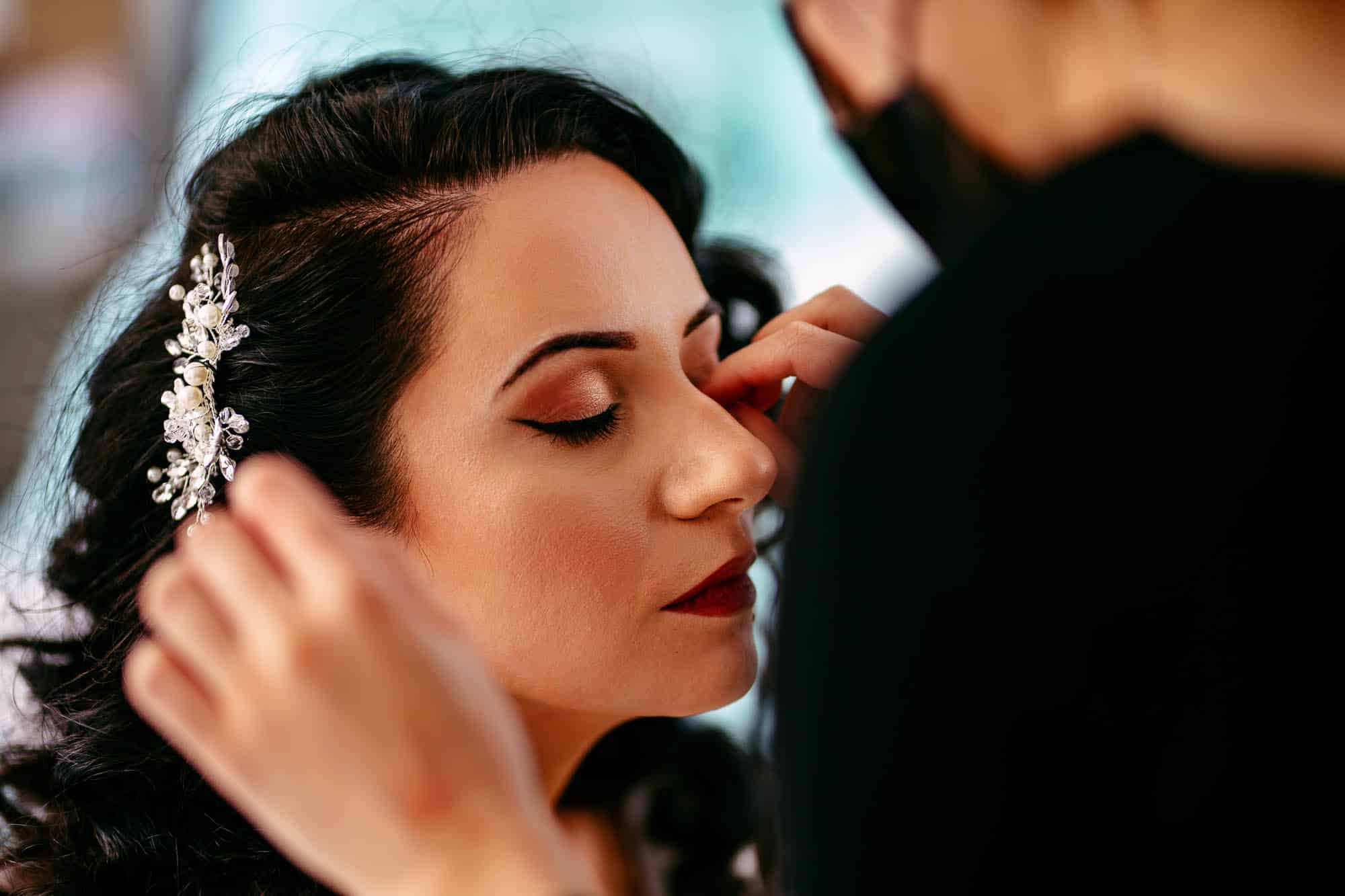 Make-up on the wedding day